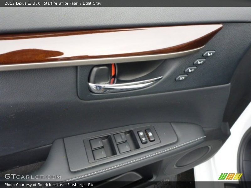 Starfire White Pearl / Light Gray 2013 Lexus ES 350