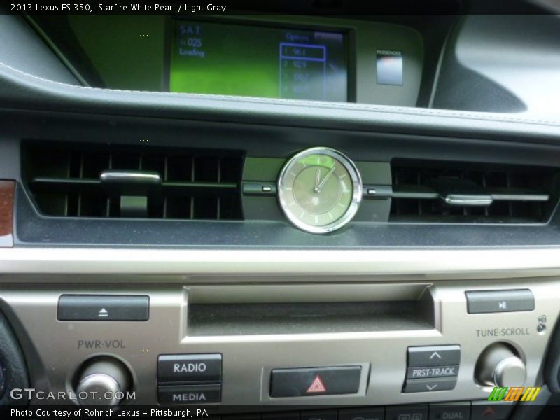 Starfire White Pearl / Light Gray 2013 Lexus ES 350