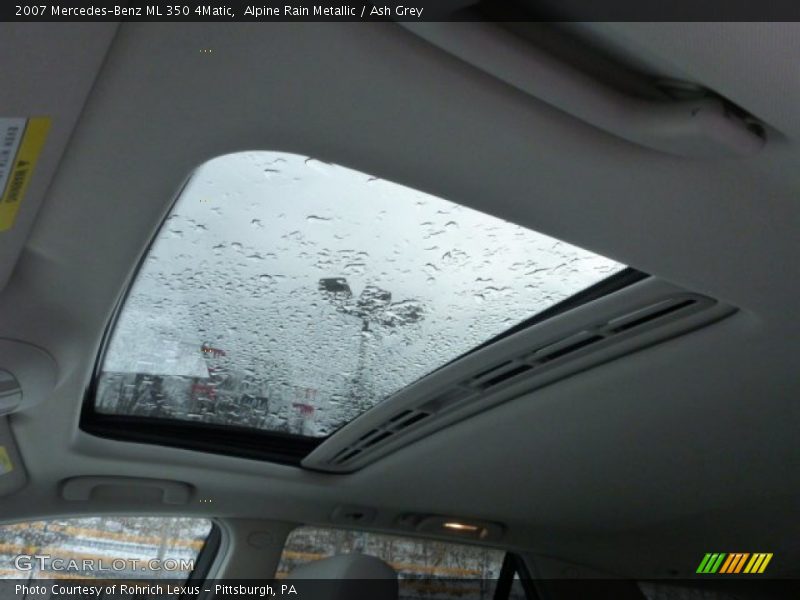 Alpine Rain Metallic / Ash Grey 2007 Mercedes-Benz ML 350 4Matic