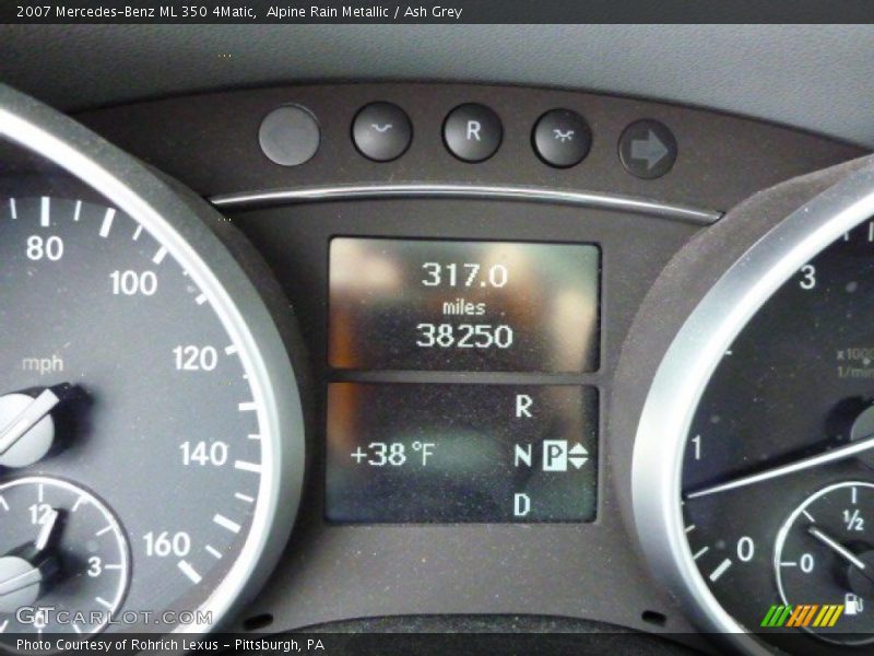 Alpine Rain Metallic / Ash Grey 2007 Mercedes-Benz ML 350 4Matic