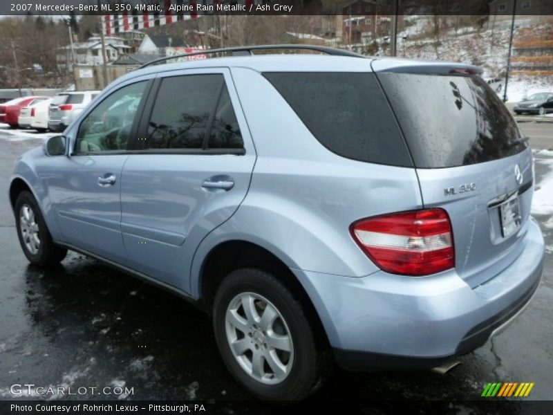 Alpine Rain Metallic / Ash Grey 2007 Mercedes-Benz ML 350 4Matic