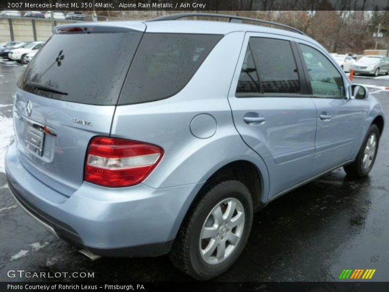 Alpine Rain Metallic / Ash Grey 2007 Mercedes-Benz ML 350 4Matic