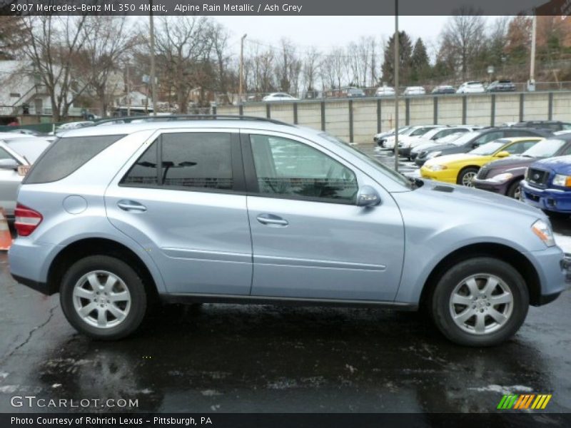Alpine Rain Metallic / Ash Grey 2007 Mercedes-Benz ML 350 4Matic
