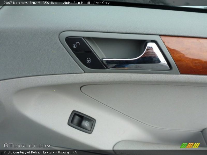 Alpine Rain Metallic / Ash Grey 2007 Mercedes-Benz ML 350 4Matic