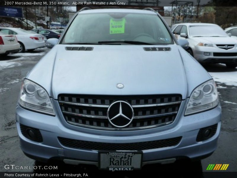 Alpine Rain Metallic / Ash Grey 2007 Mercedes-Benz ML 350 4Matic