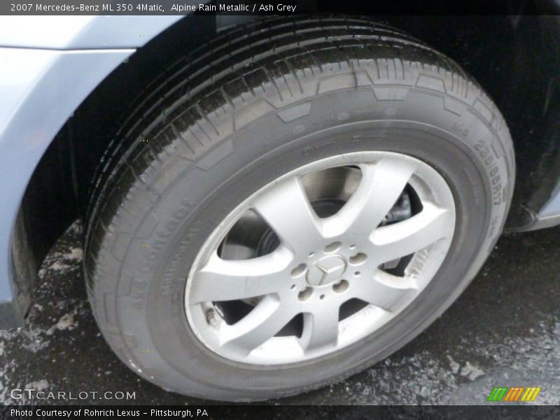 Alpine Rain Metallic / Ash Grey 2007 Mercedes-Benz ML 350 4Matic