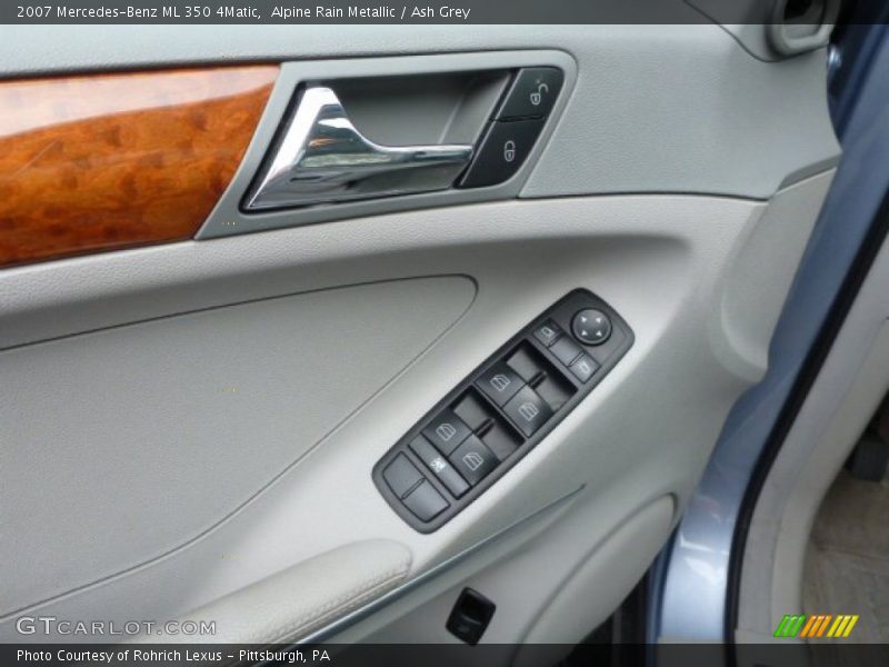 Alpine Rain Metallic / Ash Grey 2007 Mercedes-Benz ML 350 4Matic