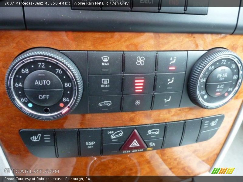 Alpine Rain Metallic / Ash Grey 2007 Mercedes-Benz ML 350 4Matic