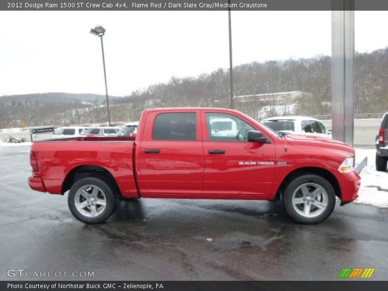 Flame Red / Dark Slate Gray/Medium Graystone 2012 Dodge Ram 1500 ST Crew Cab 4x4