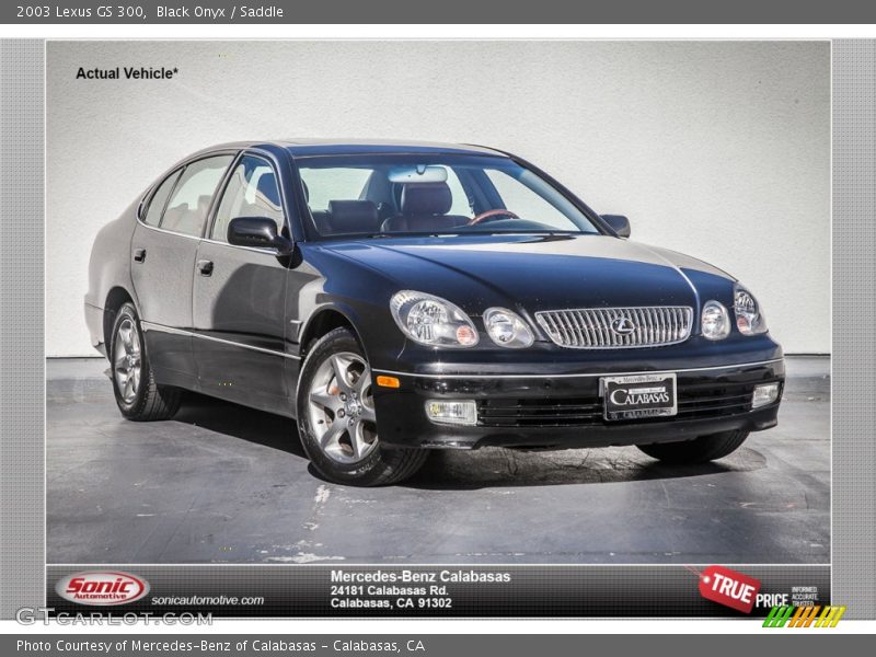 Black Onyx / Saddle 2003 Lexus GS 300