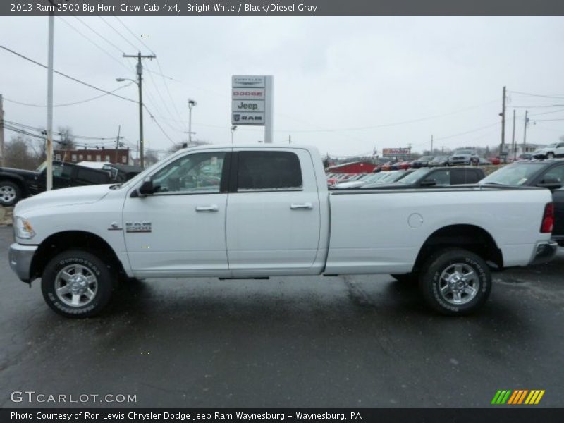 Bright White / Black/Diesel Gray 2013 Ram 2500 Big Horn Crew Cab 4x4