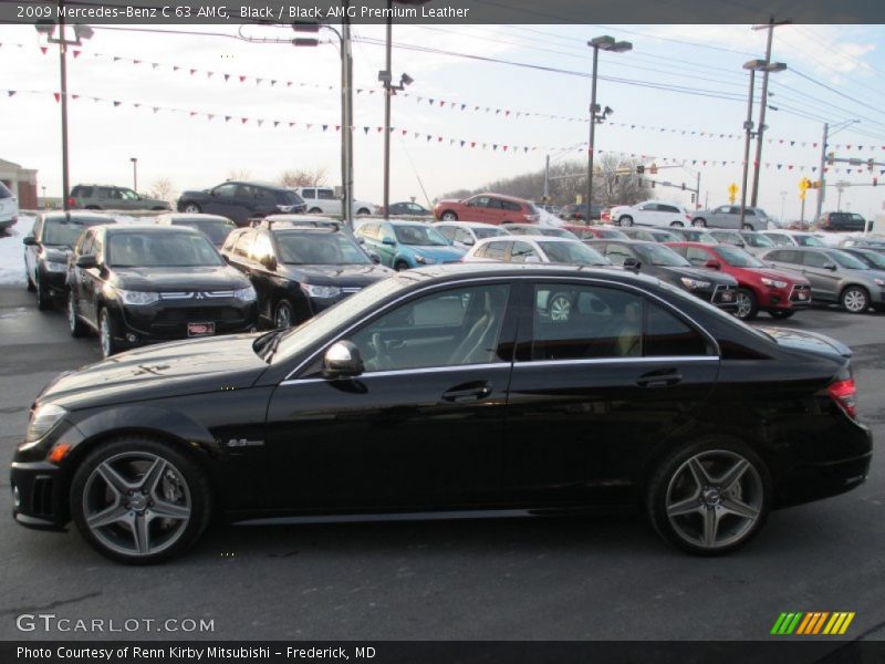Black / Black AMG Premium Leather 2009 Mercedes-Benz C 63 AMG