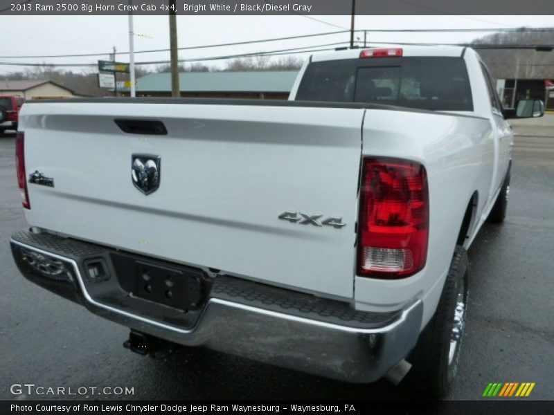 Bright White / Black/Diesel Gray 2013 Ram 2500 Big Horn Crew Cab 4x4