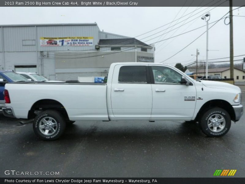 Bright White / Black/Diesel Gray 2013 Ram 2500 Big Horn Crew Cab 4x4