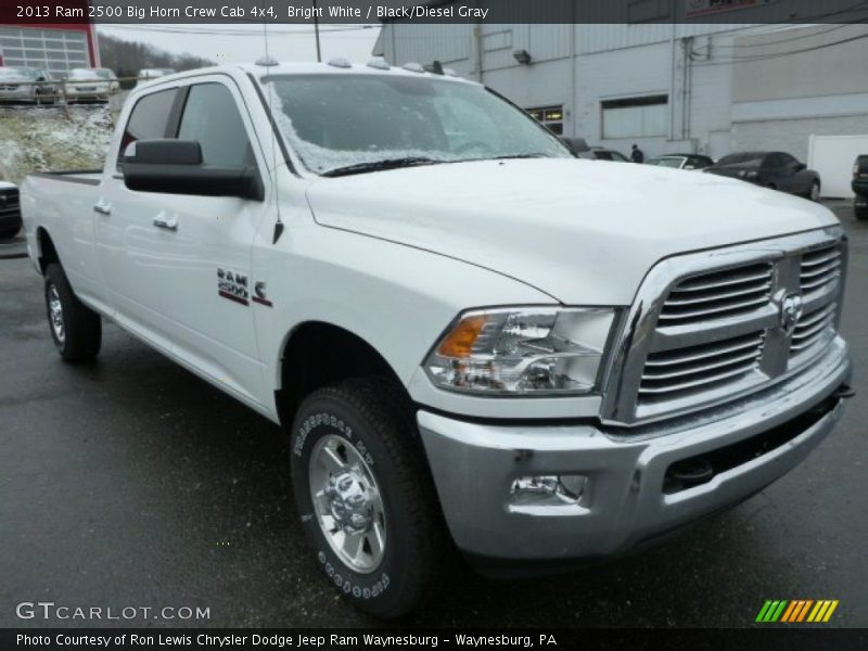 Bright White / Black/Diesel Gray 2013 Ram 2500 Big Horn Crew Cab 4x4