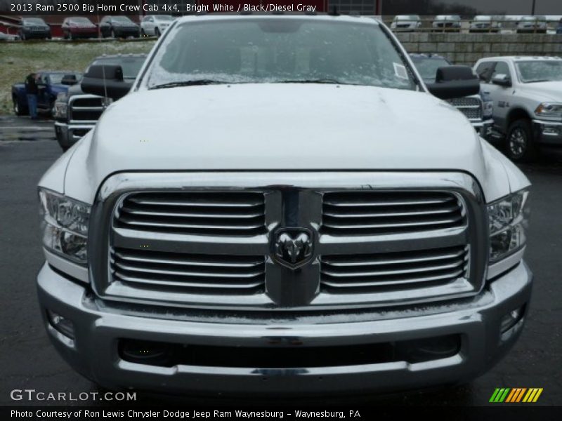 Bright White / Black/Diesel Gray 2013 Ram 2500 Big Horn Crew Cab 4x4
