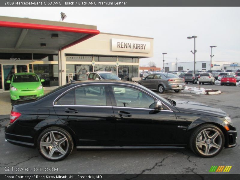 Black / Black AMG Premium Leather 2009 Mercedes-Benz C 63 AMG