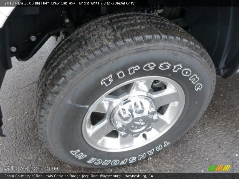Bright White / Black/Diesel Gray 2013 Ram 2500 Big Horn Crew Cab 4x4