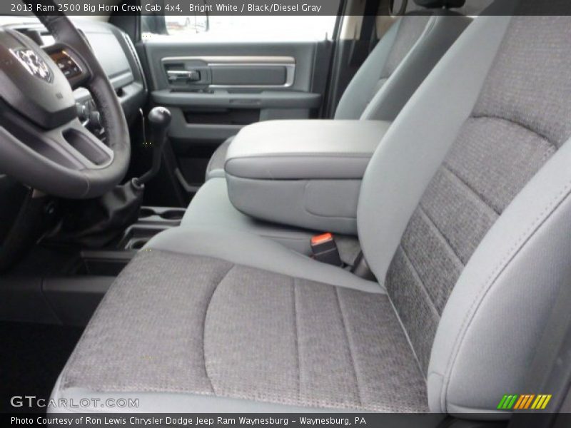 Bright White / Black/Diesel Gray 2013 Ram 2500 Big Horn Crew Cab 4x4