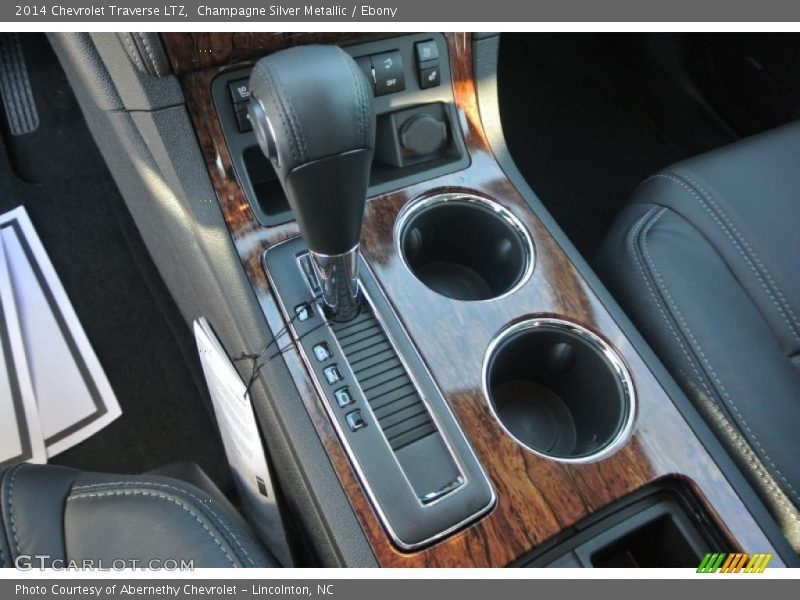 Champagne Silver Metallic / Ebony 2014 Chevrolet Traverse LTZ