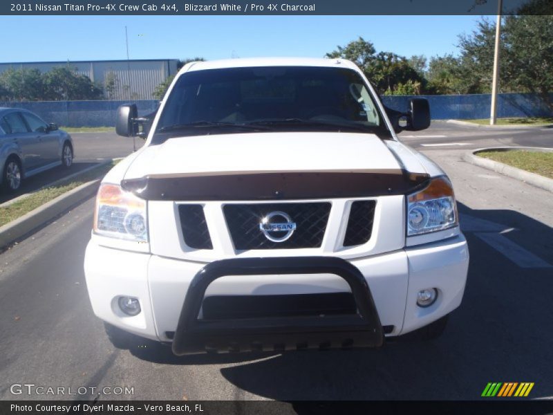 Blizzard White / Pro 4X Charcoal 2011 Nissan Titan Pro-4X Crew Cab 4x4