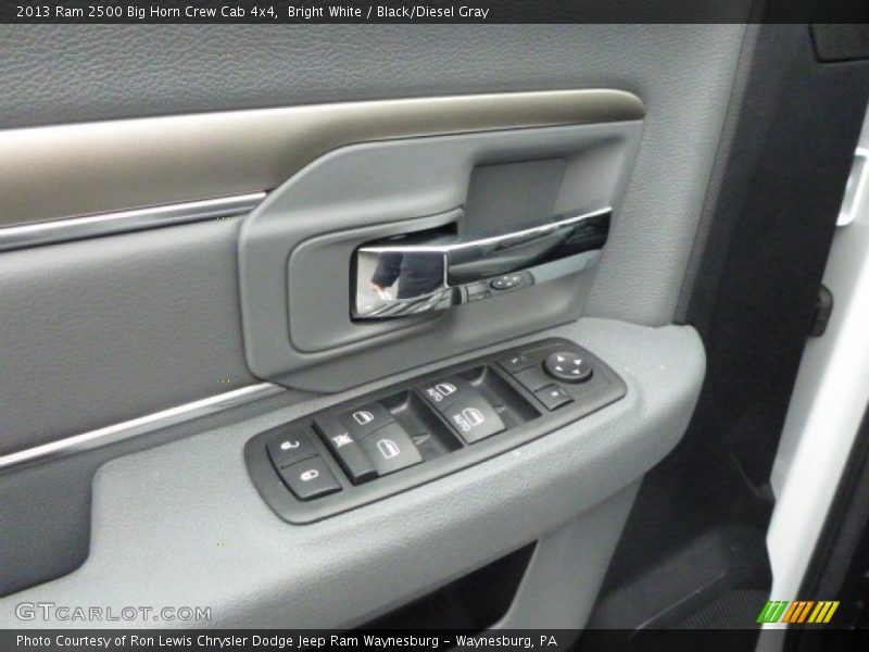 Bright White / Black/Diesel Gray 2013 Ram 2500 Big Horn Crew Cab 4x4
