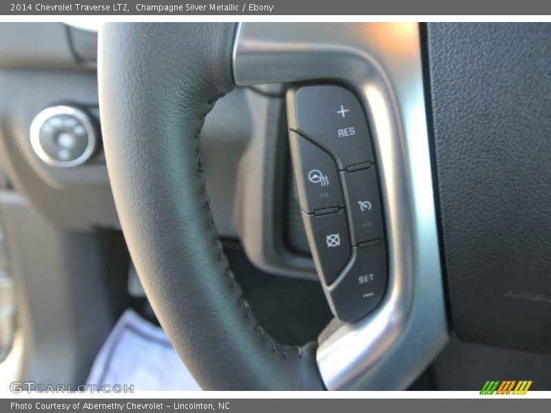 Champagne Silver Metallic / Ebony 2014 Chevrolet Traverse LTZ