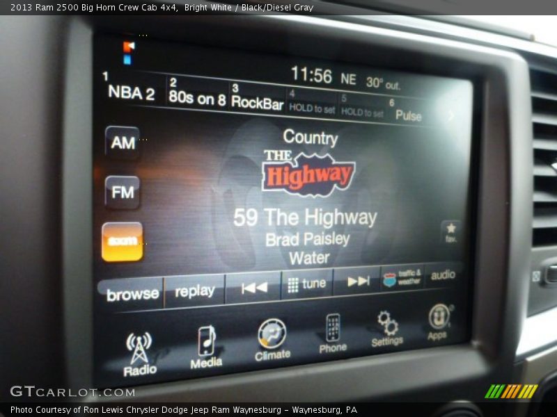 Bright White / Black/Diesel Gray 2013 Ram 2500 Big Horn Crew Cab 4x4