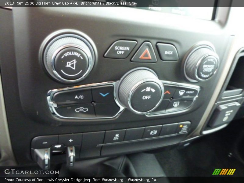 Bright White / Black/Diesel Gray 2013 Ram 2500 Big Horn Crew Cab 4x4