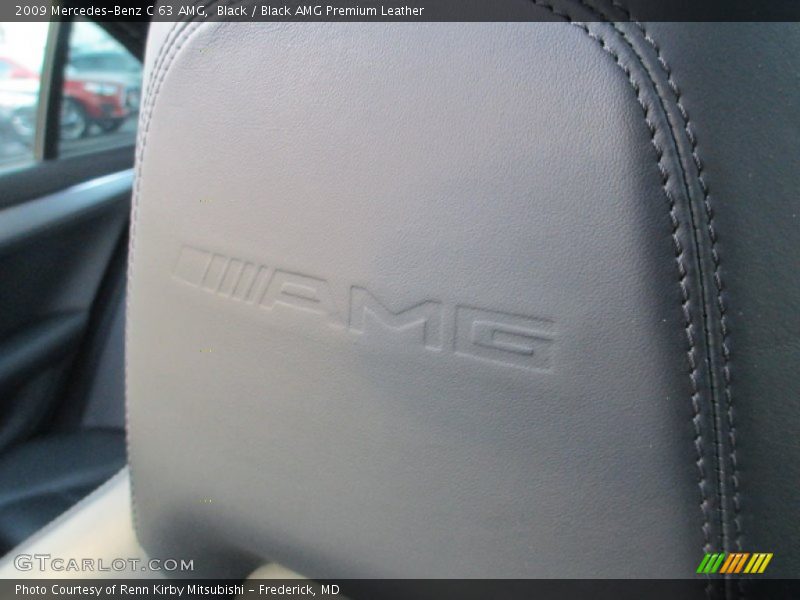 Black / Black AMG Premium Leather 2009 Mercedes-Benz C 63 AMG