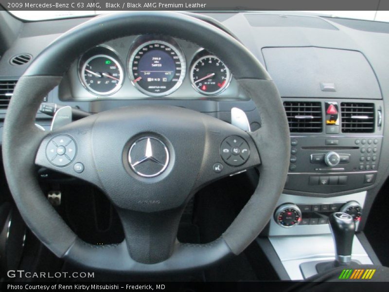 Black / Black AMG Premium Leather 2009 Mercedes-Benz C 63 AMG