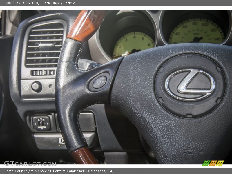 Black Onyx / Saddle 2003 Lexus GS 300
