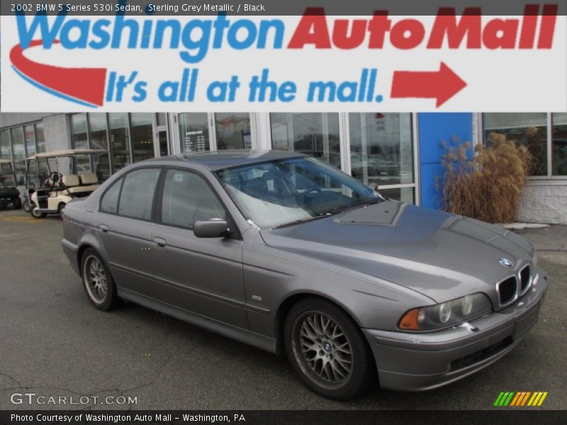 Sterling Grey Metallic / Black 2002 BMW 5 Series 530i Sedan
