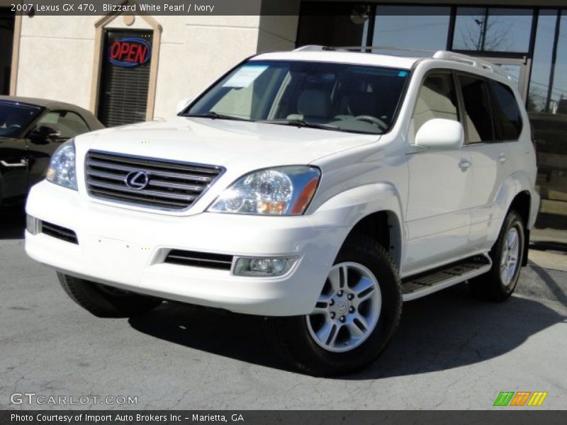 Blizzard White Pearl / Ivory 2007 Lexus GX 470