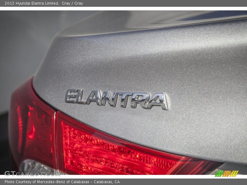 Gray / Gray 2013 Hyundai Elantra Limited