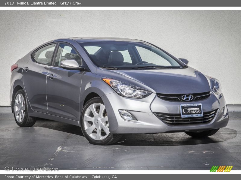 Gray / Gray 2013 Hyundai Elantra Limited