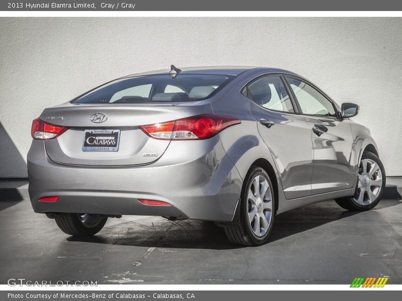Gray / Gray 2013 Hyundai Elantra Limited