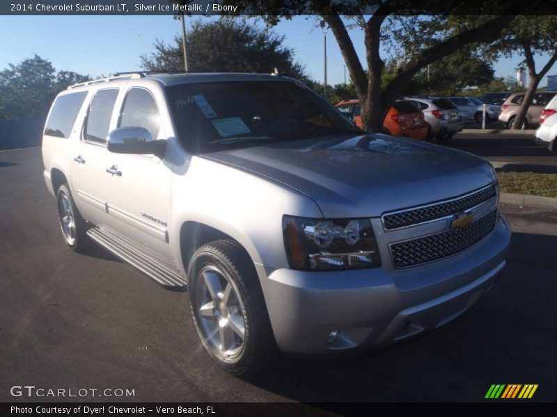 Silver Ice Metallic / Ebony 2014 Chevrolet Suburban LT