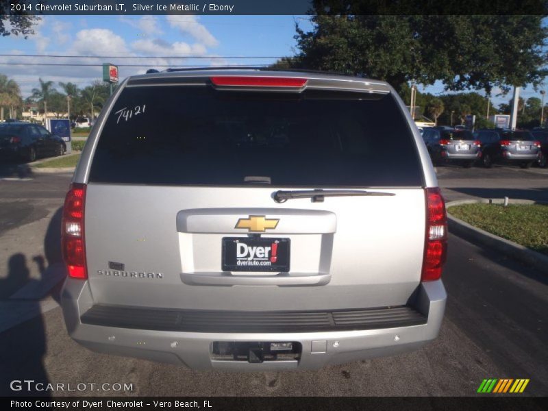 Silver Ice Metallic / Ebony 2014 Chevrolet Suburban LT