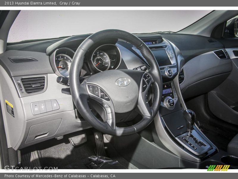 Gray / Gray 2013 Hyundai Elantra Limited