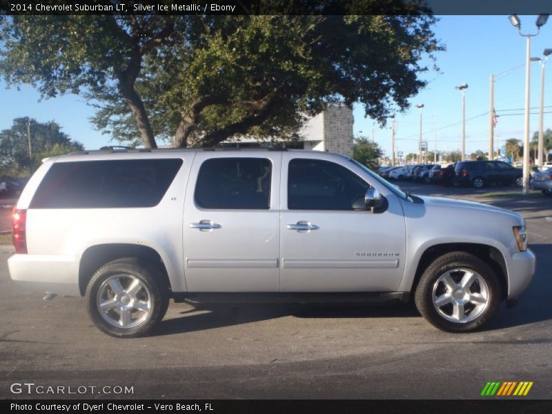 Silver Ice Metallic / Ebony 2014 Chevrolet Suburban LT