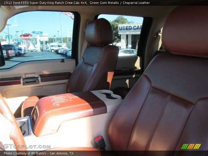 Green Gem Metallic / Chaparral Leather 2012 Ford F350 Super Duty King Ranch Crew Cab 4x4
