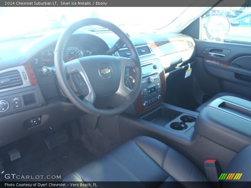 Silver Ice Metallic / Ebony 2014 Chevrolet Suburban LT