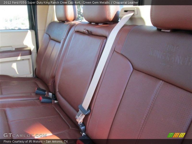 Green Gem Metallic / Chaparral Leather 2012 Ford F350 Super Duty King Ranch Crew Cab 4x4