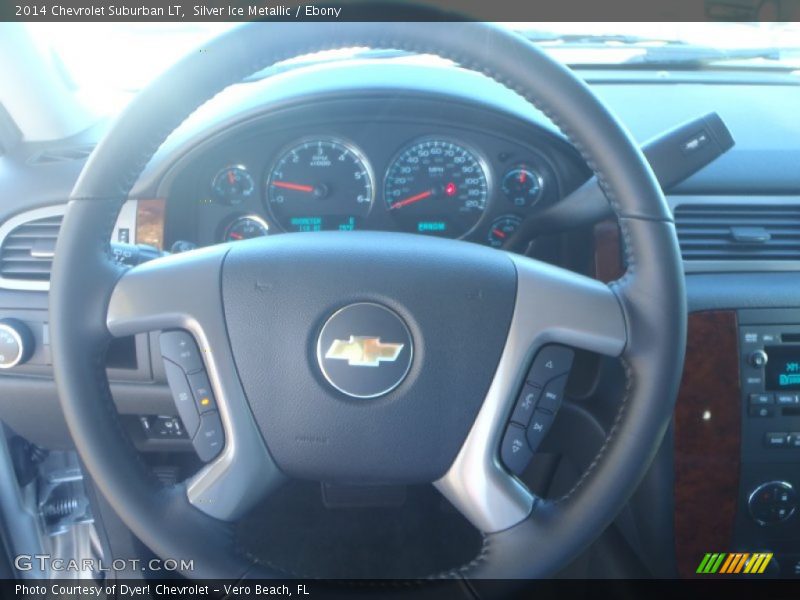 Silver Ice Metallic / Ebony 2014 Chevrolet Suburban LT