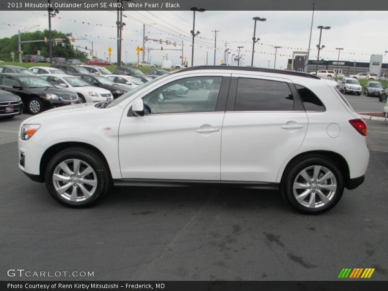 White Pearl / Black 2013 Mitsubishi Outlander Sport SE 4WD
