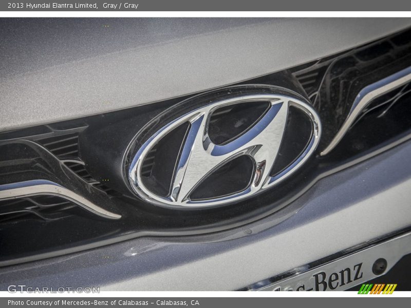 Gray / Gray 2013 Hyundai Elantra Limited