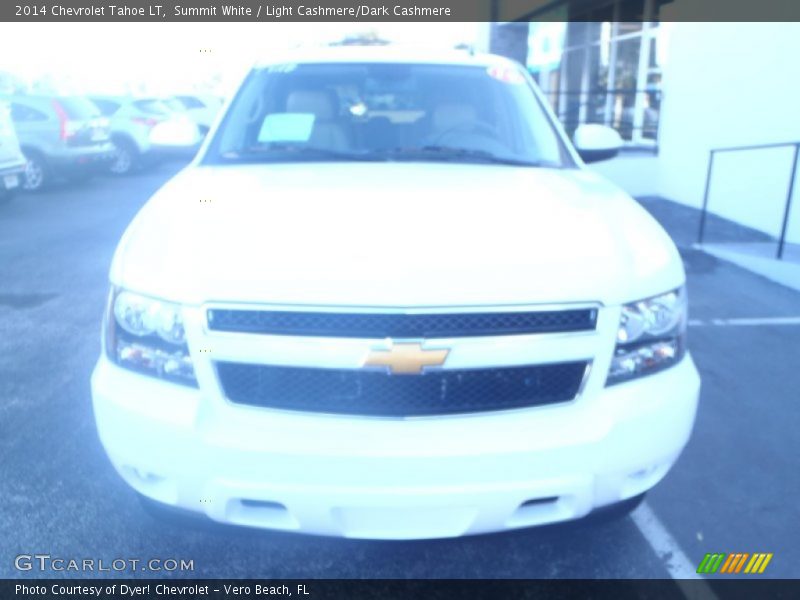 Summit White / Light Cashmere/Dark Cashmere 2014 Chevrolet Tahoe LT