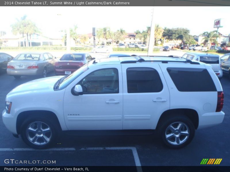 Summit White / Light Cashmere/Dark Cashmere 2014 Chevrolet Tahoe LT