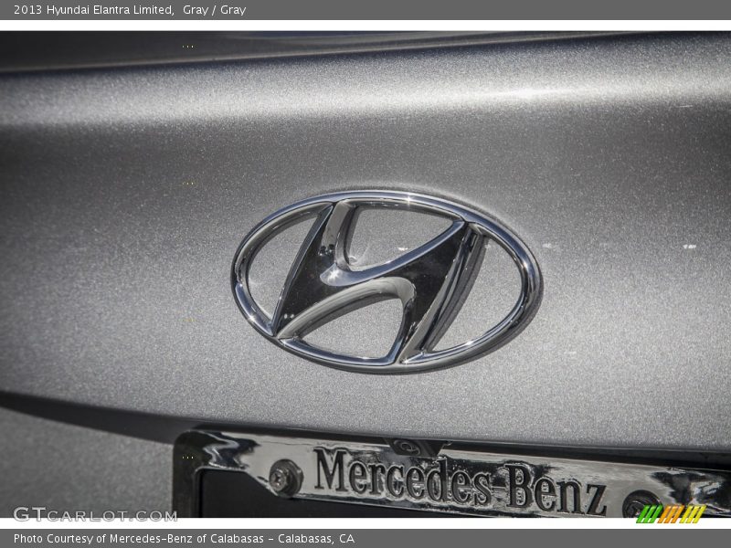 Gray / Gray 2013 Hyundai Elantra Limited